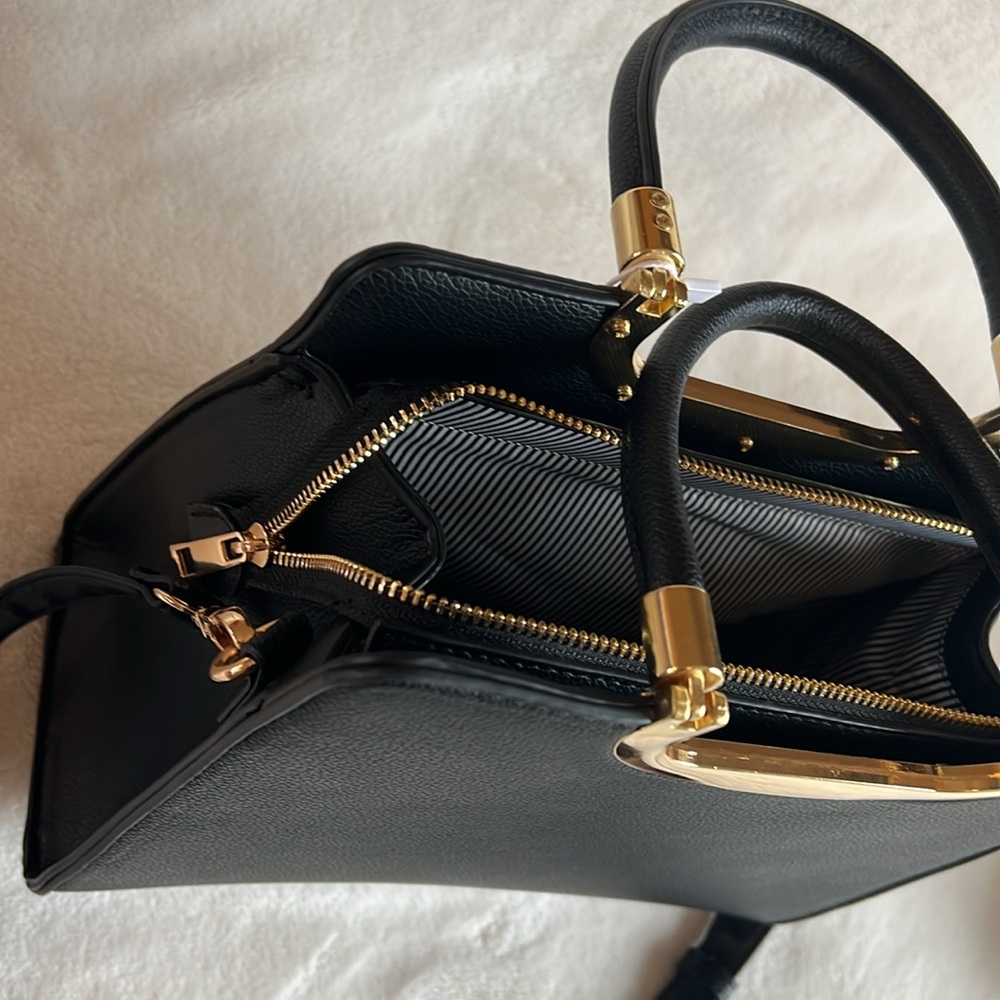NWT, Le Bag Los Angeles Shoulder purse, Black - Picture 11 of 13